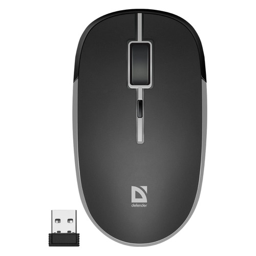 

Мышь Defender Hit MB-775, оптическая, беспроводная, USB, черный [52775], MB-775