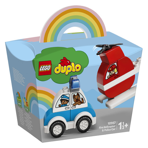 фото Конструктор lego duplo my first пожарный вертолет и полицейский автомобиль, 10957