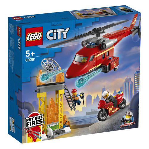 фото Конструктор lego city fire спасательный пожарный вертолет, 60281