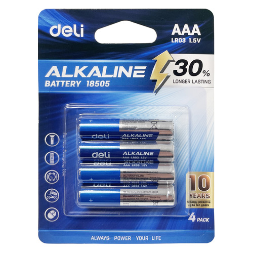 

AAA Батарейка Deli E18505, 4 шт., E18505