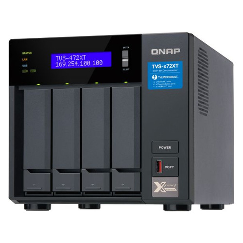 фото Сетевое хранилище qnap tvs-472xt-pt-4g, без дисков