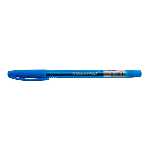 

Ручка шариков. Silwerhof Slim Blue d=0.7мм синие сменный стержень линия 0.5мм прозр.корпус 12 шт./кор., Slim Blue
