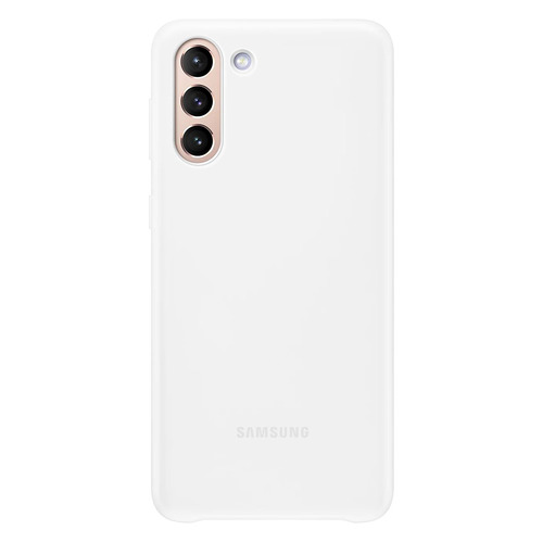 фото Чехол (клип-кейс) samsung smart led cover, для samsung galaxy s21+, белый [ef-kg996cwegru]