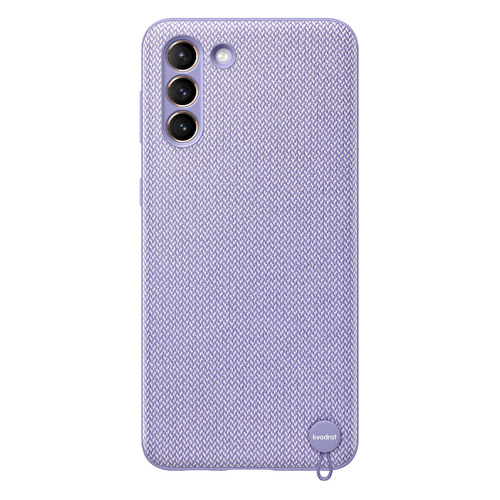 фото Чехол (клип-кейс) samsung kvadrat cover, для samsung galaxy s21+, фиолетовый [ef-xg996fvegru]