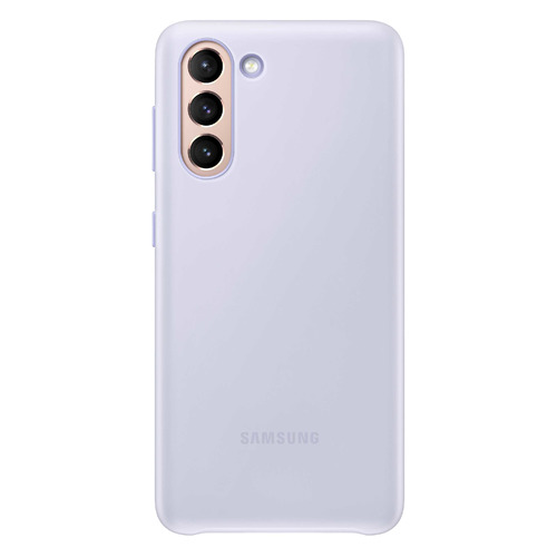 фото Чехол (клип-кейс) samsung smart led cover, для samsung galaxy s21, фиолетовый [ef-kg991cvegru]