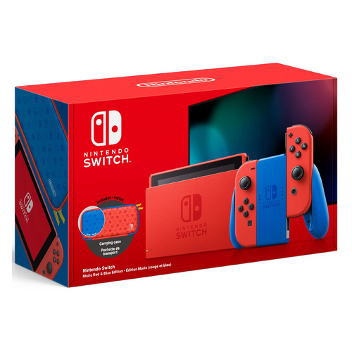 фото Игровая консоль nintendo switch особое издание марио, красный/синий