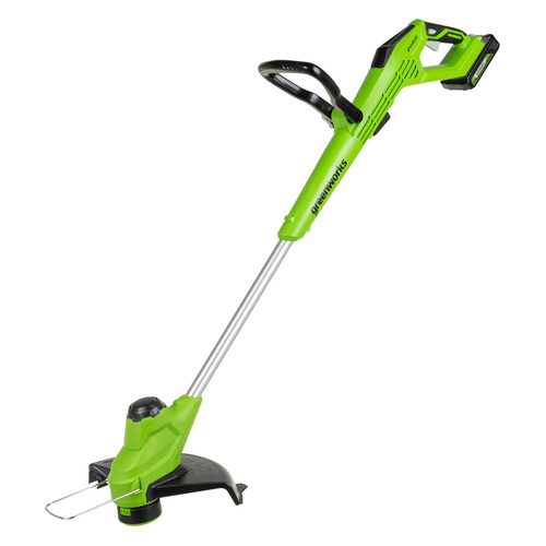 

Триммер электрический GREENWORKS G24LT28K2, аккумуляторный, 24В, 2Ач [2107107ua], G24LT28K2