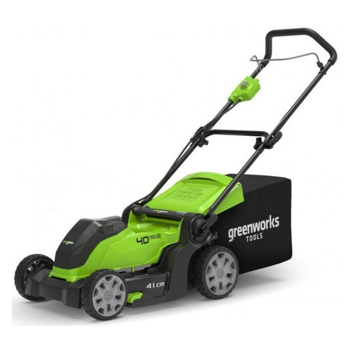 

Газонокосилка аккумуляторная GREENWORKS G40LM41K4, 40см, несамоходная [2504707vb], G40LM41K4