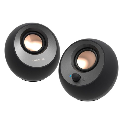 

Колонки Bluetooth Creative Pebble V3 MF1700, 2.0, черный [51mf1700aa000], MF1700
