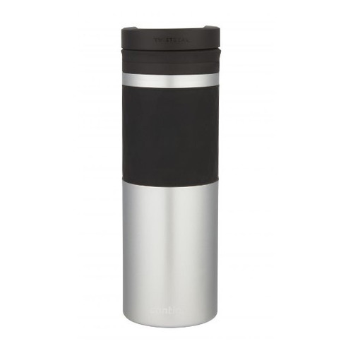 

Термокружка CONTIGO Glaze, 0.47л, стальной/ черный, Glaze