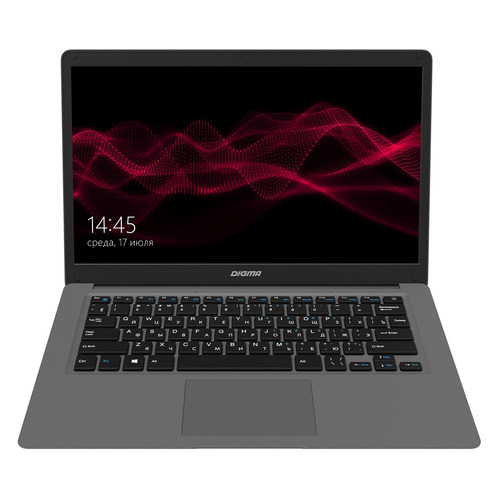 Ноутбук Digma EVE 14 P416, 14.1", IPS, Intel Pentium J3710 1.6ГГц, 4ГБ, 128ГБ SSD, Intel HD Graphics 405, Windows 10 Home, ES4062EW, темно-серый