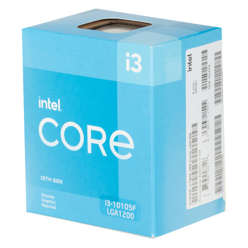 

Процессор Intel Core i3 10105F, LGA 1200, BOX [bx8070110105f s rh8v], 10105F