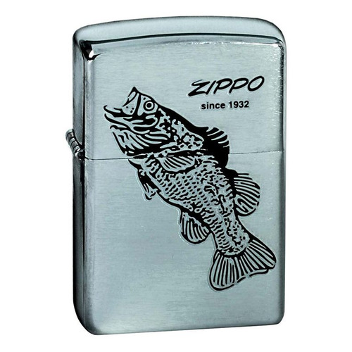 

Зажигалка Zippo Black Bass 200 Black Bass латунь/сталь серебристый, 200 Black Bass