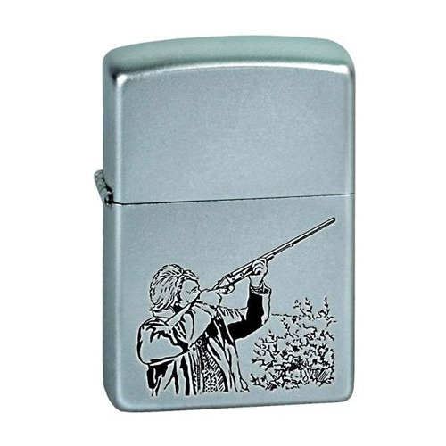 

Зажигалка Zippo Hunter 205 Hunter латунь/сталь серебристый матовый, 205 Hunter