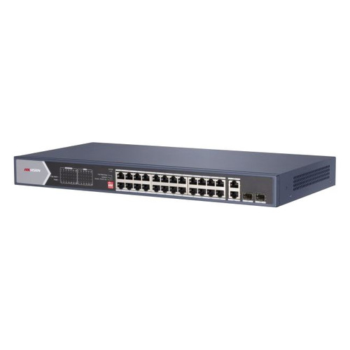 

Коммутатор Hikvision DS-3E0528HP-E 26G 2SFP 20PoE+ 370W неуправляемый, DS-3E0528HP-E