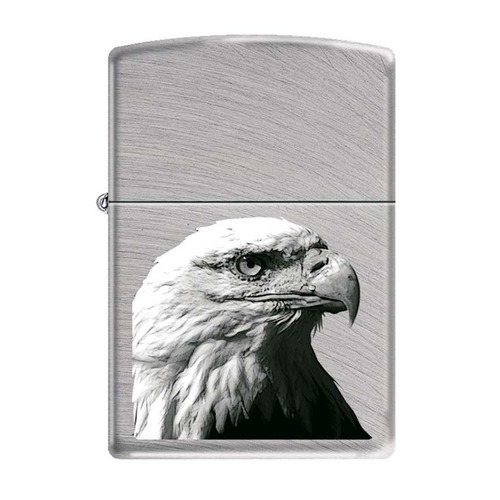 

Зажигалка Zippo Орел 24647 Eagle Head латунь/сталь серебристый матовый, 24647 Eagle Head
