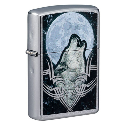 

Зажигалка Zippo Howling Wolf 49261 латунь/сталь серебристый, 49261