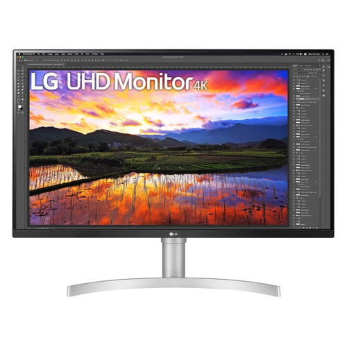 фото Монитор lg 32un650-w 31.5", черный и серебристый [32un650-w.aruz]