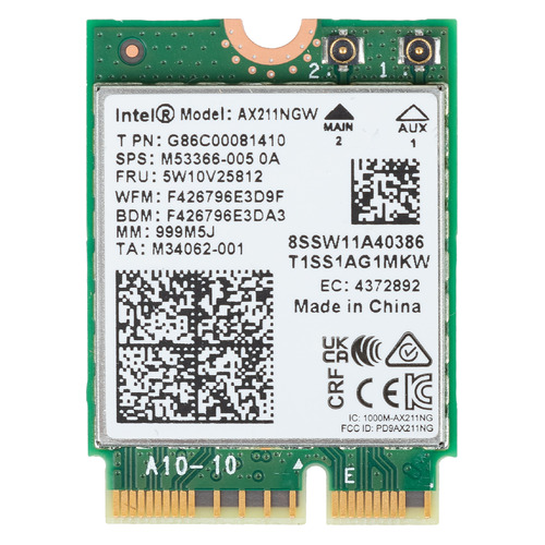 

Адаптер Intel Original (AX211.NGWG.NV 999M5J) AX211.NGWG.NV, AX211.NGWG.NV