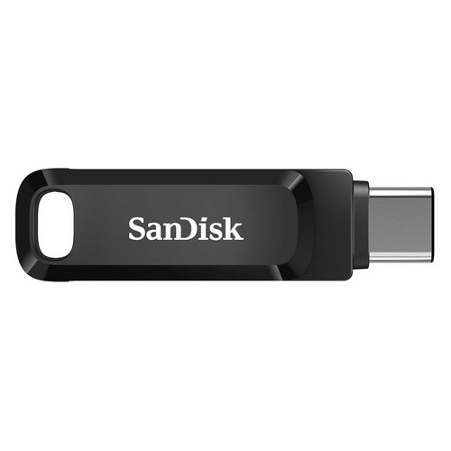 

Флешка USB Sandisk Ultra Dual Drive Go 64ГБ, USB3.1, черный [sdddc3-064g-g46], Dual Drive Go