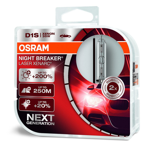 фото Лампа автомобильная ксеноновая osram 66140xnl-hcb, d1s, 85в, 35вт, 5000к, 2шт