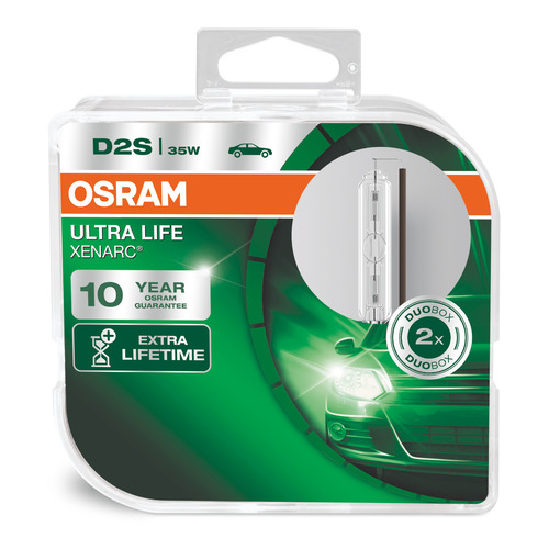 фото Лампа автомобильная ксеноновая osram 66240ult-hcb, d2s, 85в, 35вт, 4350к, 2шт