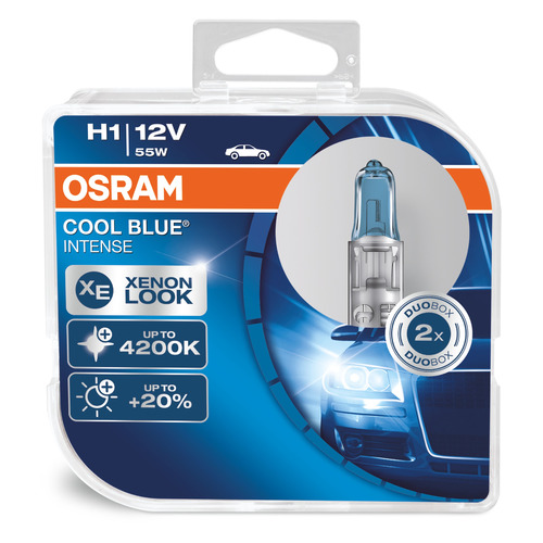 фото Лампа автомобильная галогенная osram 64150cbi-hcb, h1, 12в, 55вт, 2шт