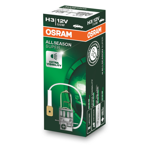 

Лампа автомобильная галогенная Osram 64151ALS, H3, 12В, 55Вт, 1шт, 64151ALS