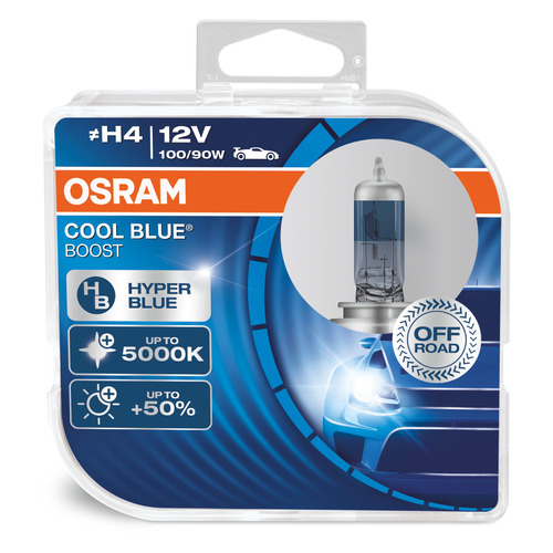 фото Лампа автомобильная галогенная osram 62193cbb-hcb, h4, 12в, 5000к, 2шт