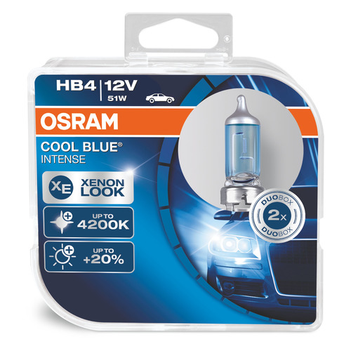 фото Лампа автомобильная галогенная osram 9006cbi-hcb, hb4, 12в, 51вт, 4200к, 2шт