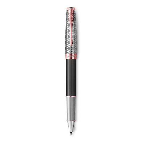 

Ручка роллерн. Parker Sonnet Premium T537 (2119790) Metal Grey PGT F черные подар.кор., T537