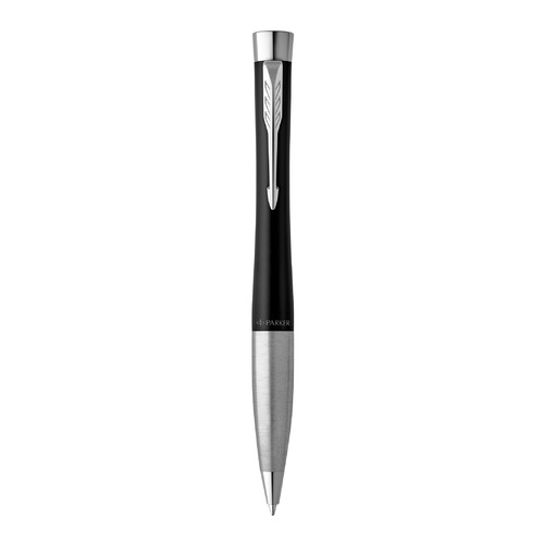 

Ручка шариков. Parker Urban Core K314 (2143639) Muted Black CT M синие подар.кор., K314
