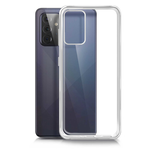 фото Чехол (клип-кейс) borasco silicone case, для samsung galaxy a72, прозрачный [39820]