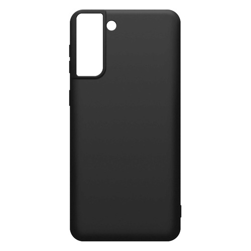 фото Чехол (клип-кейс) borasco silicone case, для samsung galaxy s21, черный [39892]