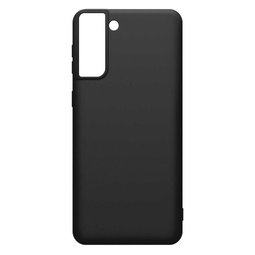 фото Чехол (клип-кейс) borasco silicone case, для samsung galaxy s21+, черный [39893]