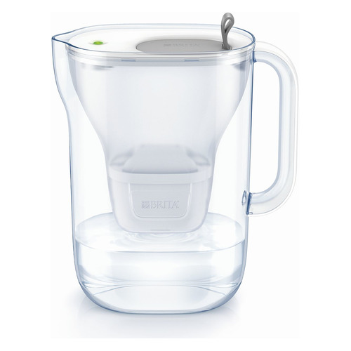 фото Фильтр для воды brita style mx+ cool, серый, 2.4л