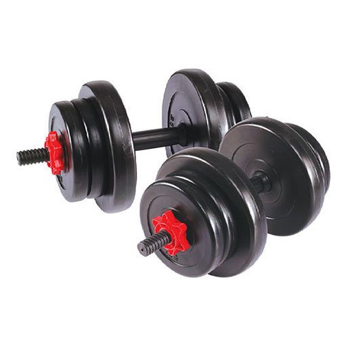 

Набор гантелей Lite Weights 2327LW 2гант. 10кг пласт. черный/красный (28261499), 2327LW