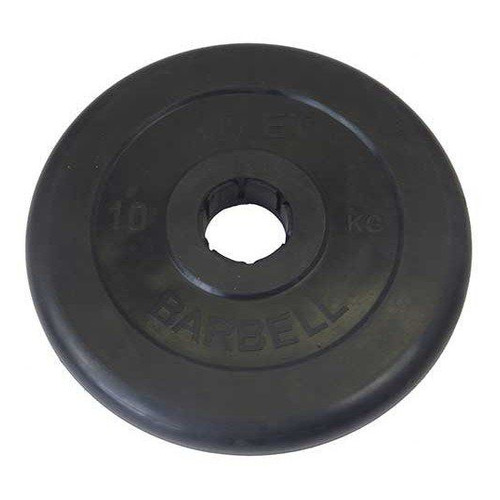 фото Диск mb barbell mb atlet b50-10 для штанги обрезин. 10кг черный/черный (28264388)