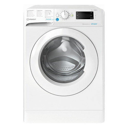 

Стиральная машина Indesit BWE 81282 L, фронтальная, 8кг, 1200об/мин, Белый, BWE 81282 L