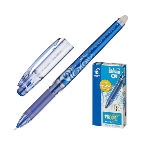 

Ручка гелев. Pilot Frixion Рoint BL-FRP-5-L синий d=0.25мм синие 1стерж. игловидный пиш. наконечник 12 шт./кор., BL-FRP-5-L