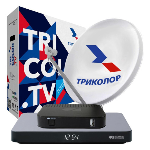 

Комплект спутникового ТВ Триколор Ultra HD GS B622L/С592, Черный, Ultra HD GS B622L/С592