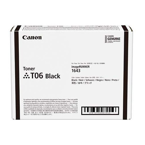 

Тонер Canon T06, для iR1643s, черный, 465грамм, туба, T06