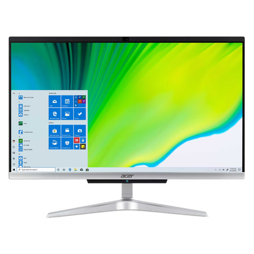 фото Моноблок acer aspire c22-420, 21.5", amd athlon silver 3050u, 4гб, 1000гб, amd radeon graphics, windows 10, серебристый [dq.bg3er.006]