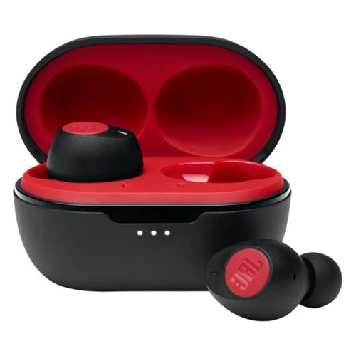 фото Гарнитура jbl t115 tws, bluetooth, вкладыши, красный [jblt115twsred]