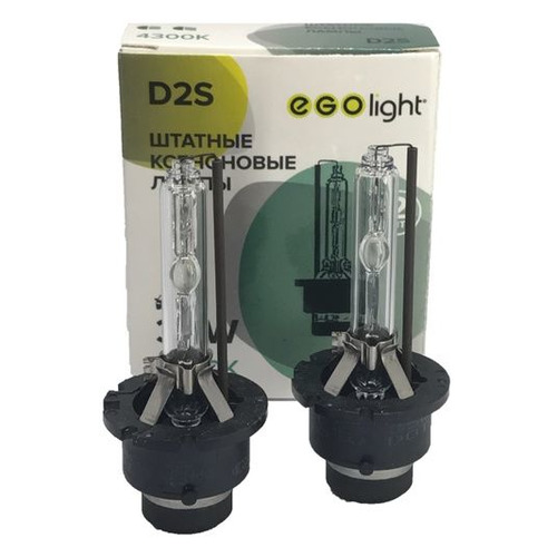 фото Лампа автомобильная ксеноновая egolight d2s 4300k, d2s, 23000в, 35вт, 4300к, 2шт [d2s4300k]