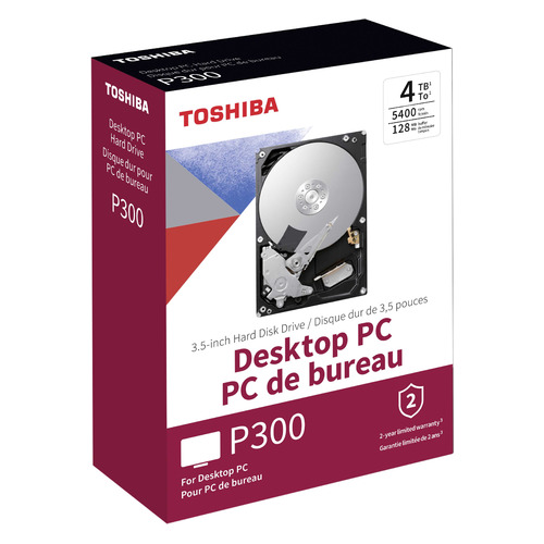 фото Жесткий диск toshiba p300 hdwd240ezsta, 4тб, hdd, sata iii, 3.5", rtl