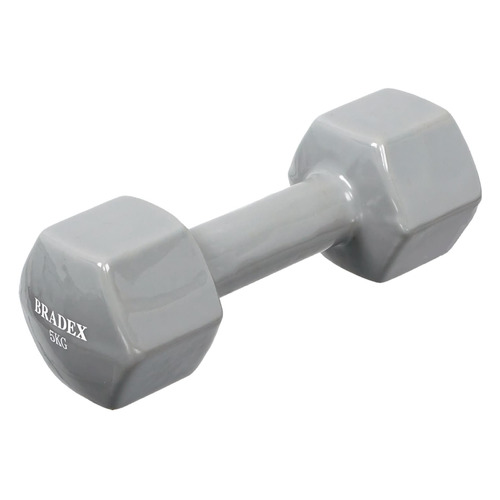 

Гантель Bradex SF 0538 1гант. 5кг обрезин. серый, SF 0538