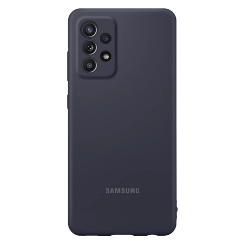 фото Чехол (клип-кейс) samsung silicone cover, для samsung galaxy a52, черный [ef-pa525tbegru]