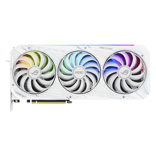 фото Видеокарта asus nvidia geforce rtx 3090 , rog-strix-rtx3090-o24g-white, 24гб, gddr6x, oc, ret