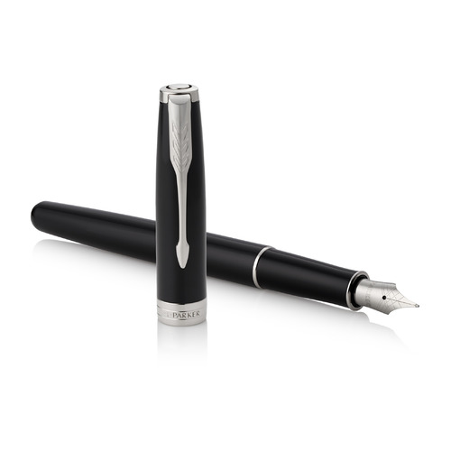 

Ручка перьев. Parker Sonnet Core F539 (1931499) LaqBlack СT F сталь нержавеющая подар.кор., F539
